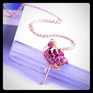 Elegant Flamingo Pendant Necklace